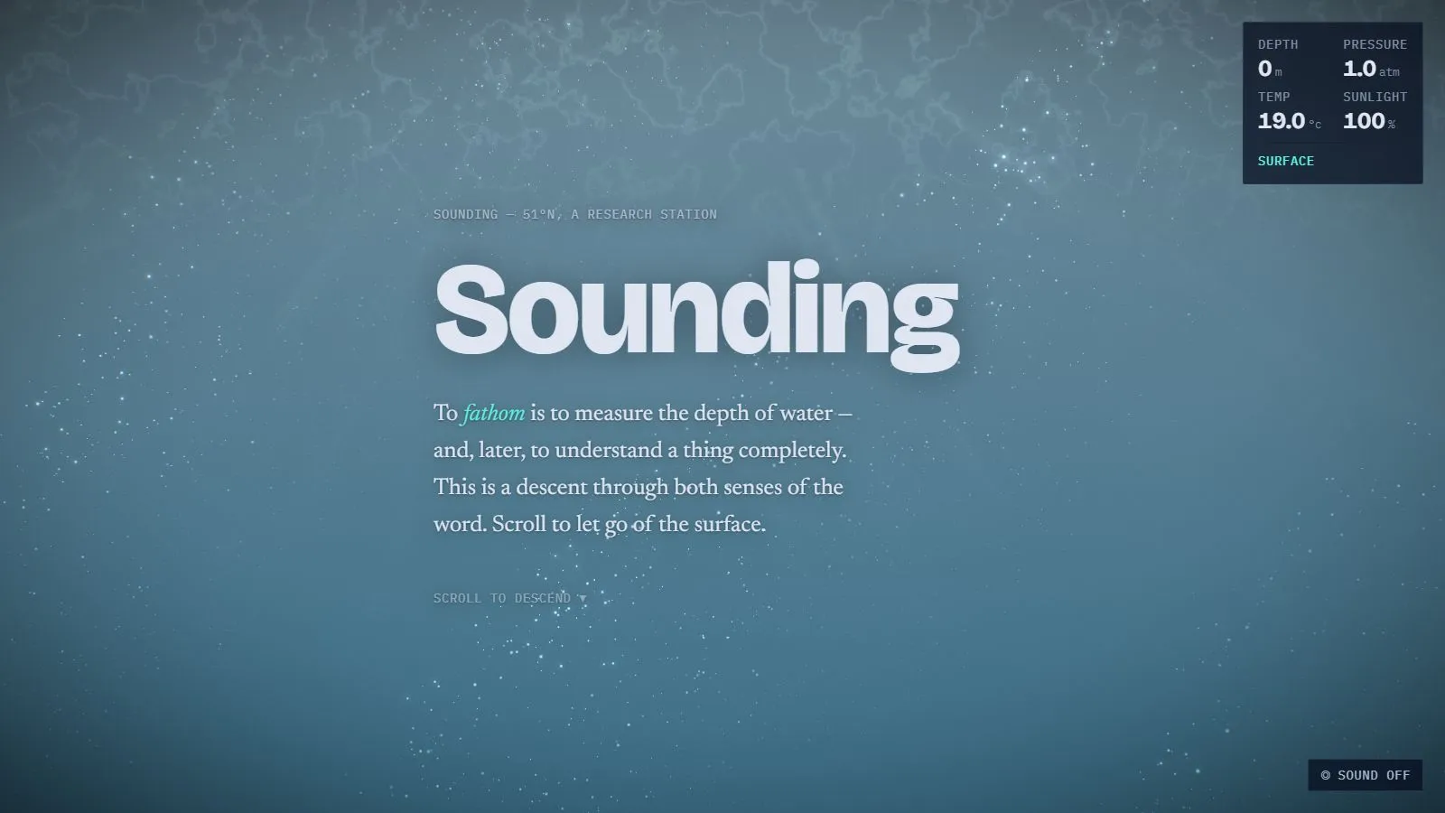 Sounding website preview